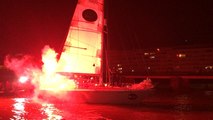 Voile. Arrivée de Mark Slats à Port Olona, à l'occasion du Golden Globe Race, aux Sables d'Olonne