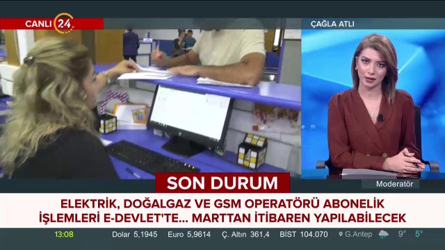Abonelik işlemleri e-devlet'te
