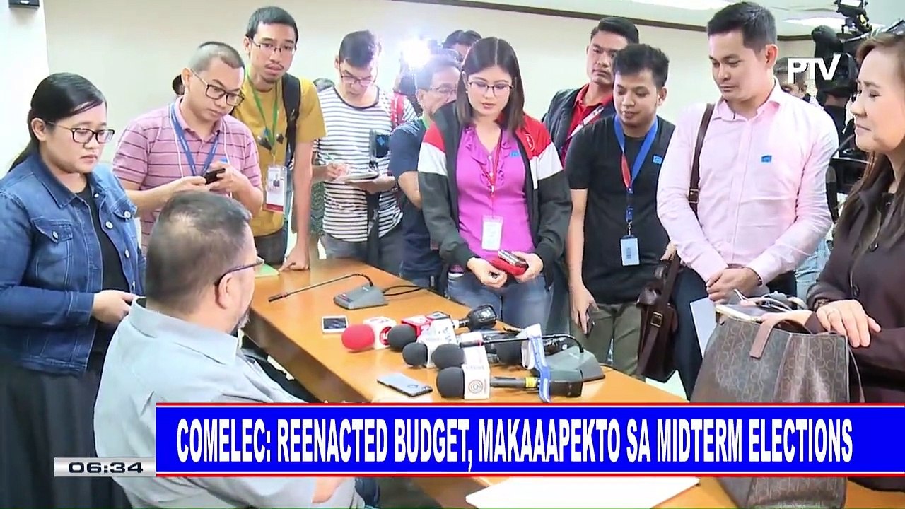 Comelec: Reenacted budget, makaaapekto sa midterm elections