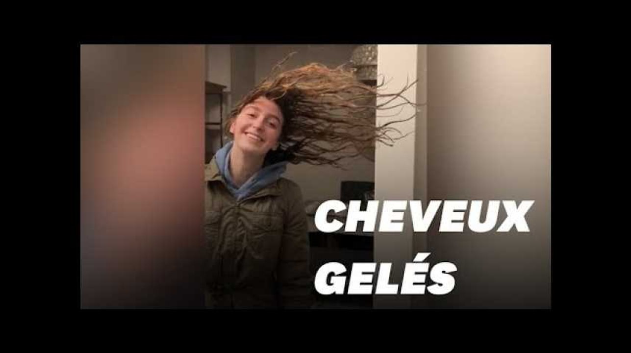 Avec le froid extrême aux États-Unis, mieux vaut ne pas sortir les cheveux mouillés. La preuve