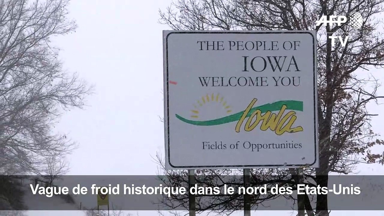 Etats-Unis: vague de froid et chutes de neige en Iowa