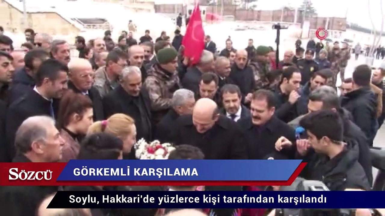 Bakan Soylu’ya görkemli karşılama