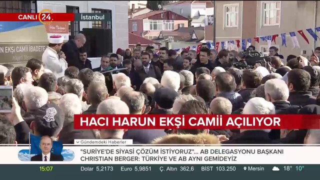 Hacı Harun Camisi dualar eşliğinde açılıyor