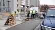 Des gilets jaunes bloquent le SPF Finances à Namur ce 1er février
