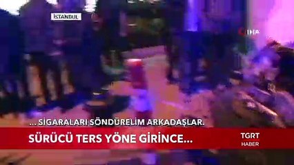 Sürücü Ters Yöne Girince...