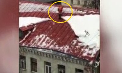 Çatıdaki karı temizlerken kayıp yola düştü