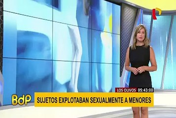 Los Olivos: Caen integrantes de banda que explotaba sexualmente a menores