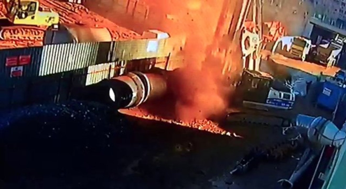 Kadıköy'de Doğalgaz Borusu Böyle Patladı