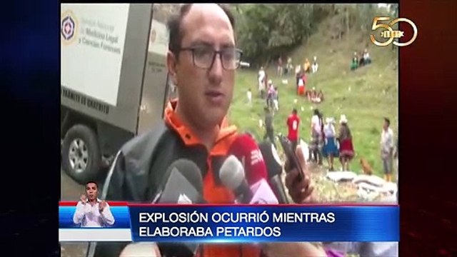 Mujer murió mientras elaboraba productos pirotécnicos