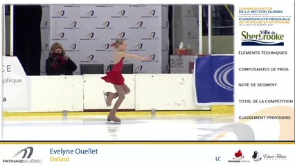 Championnats B de la section Québec - Patinage Canada 2019 / Juvénile moins de 14 ans Dames Gr.1