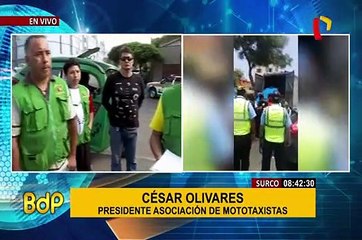 Surco: mototaxistas continuarán trabajando pese a no contar con permiso