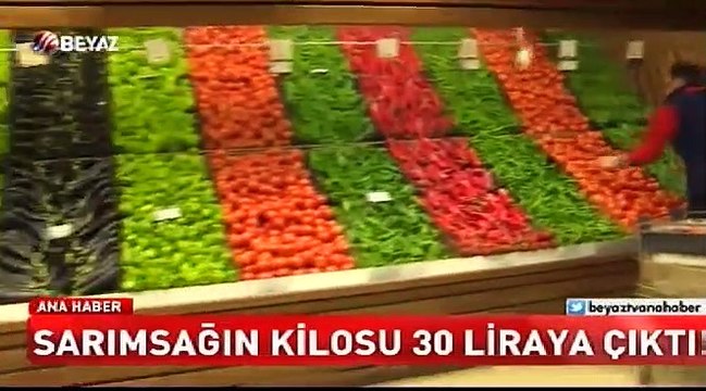Sarımsağın kilosu 30 lira