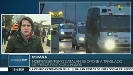 Trasladan a soberanistas catalanes a prisiones de Madrid