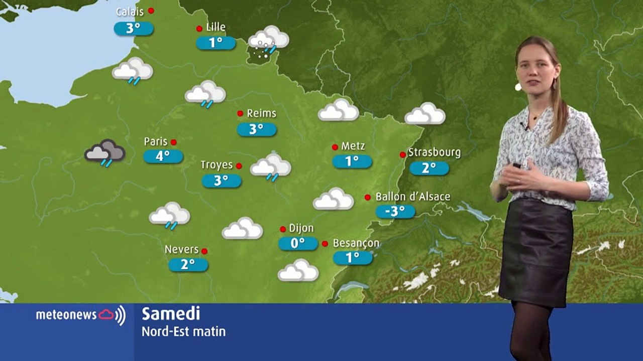 La météo de ce week-end en Lorraine et en Franche-Comté : temps nuageux et quelques flocons