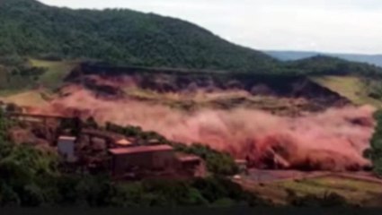 Download Video: Impressionante: vídeo mostra exato momento do rompimento de barragem em Brumadinho