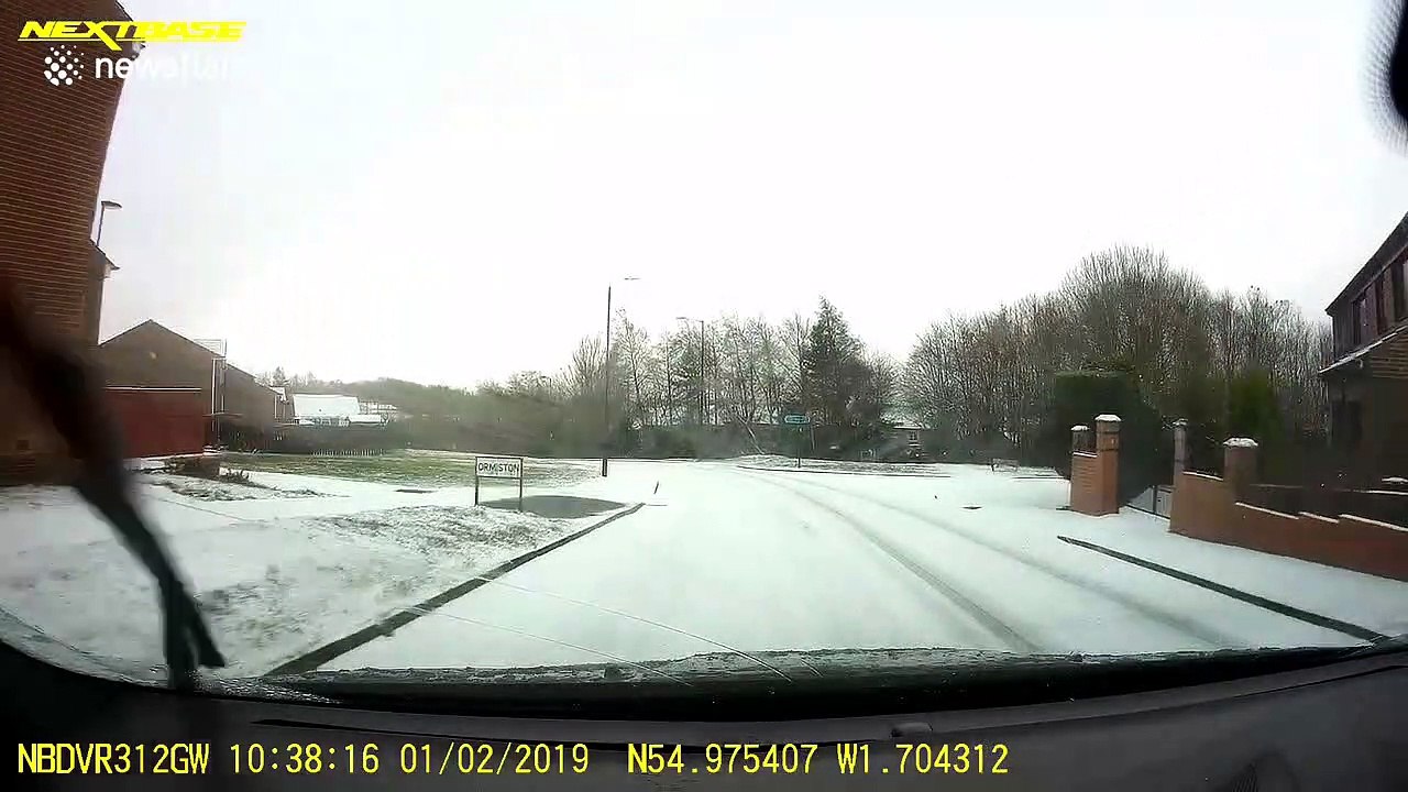 Wintry conditions claim another UK driver's bumper