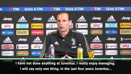 Download Video: I've always believed Juventus can win the Champions League - Allegri