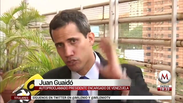 Juan Guaidó en entrevista para Milenio sobre situación en Venezuela