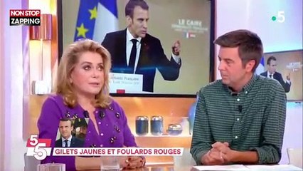 C à vous : Catherine Deneuve prend la défense d'Emmanuel Macron (vidéo)