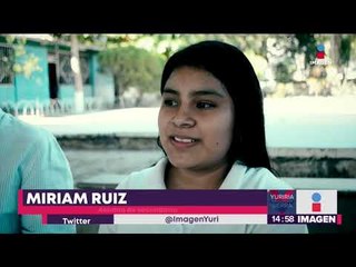 Entrevista a niña que recitó poema contra el huachicol | Noticias con Yuriria Sierra