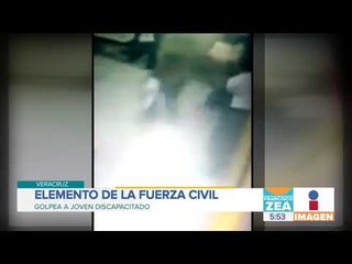 Policía golpea a joven discapacitado en Veracruz | Noticias con Francisco Zea