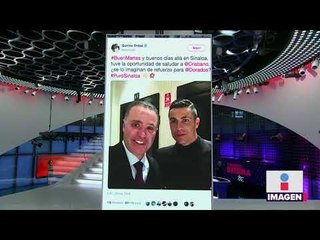Gobernador de Sinaloa presume foto con Cristiano Ronaldo | Noticias con Yuriria