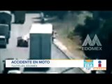Captan aparatoso accidente de motocicleta en el Estado de México | Noticias con Francisco Zea