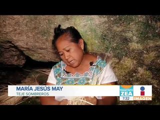 Скачать видео: Mujeres mayas mantienen viva la elaboración de sombreros de jipijapa | Noticias con Francisco Zea