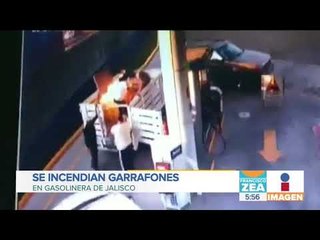 Se incendia camioneta que transportaba garrafones de gasolina | Noticias con Francisco Zea