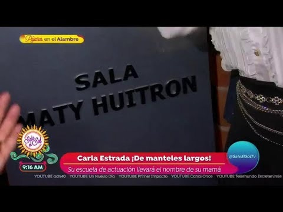 Carla Estrada inaugura nueva escuela de actuaci...