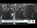 Captan en video el modus operandi de asalto a combis en Tecámac | Noticias con Francisco Zea
