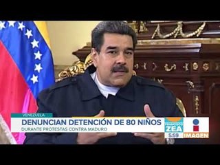 Denuncian la detención de más de 80 niños en las protestas de Venezuela | Francisco Zea