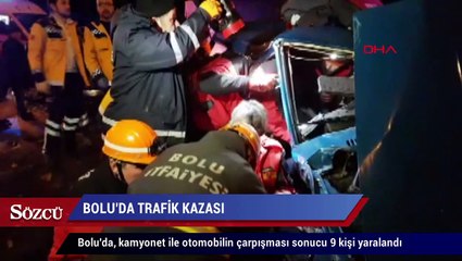 Bolu’da trafik kazası 9 yaralı