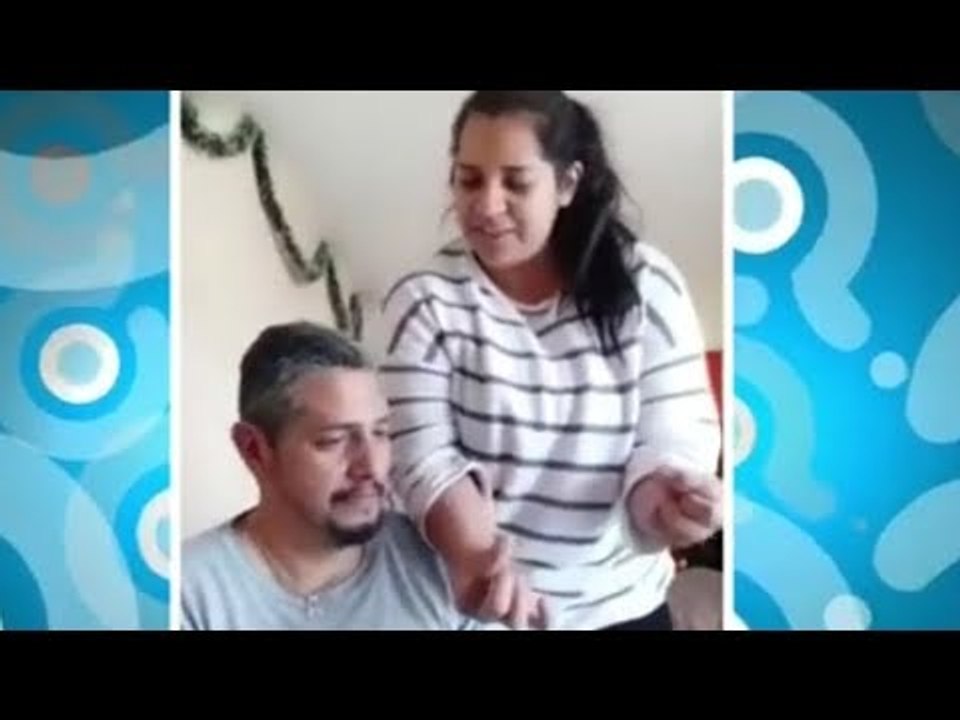 Mujer mete hilo invisible en la oreja de su marido y lo saca por la otra oreja | Qué Importa