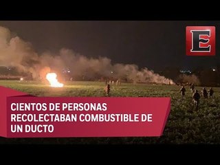 Explosión e incendio en toma ilegal de combustible en Hidalgo