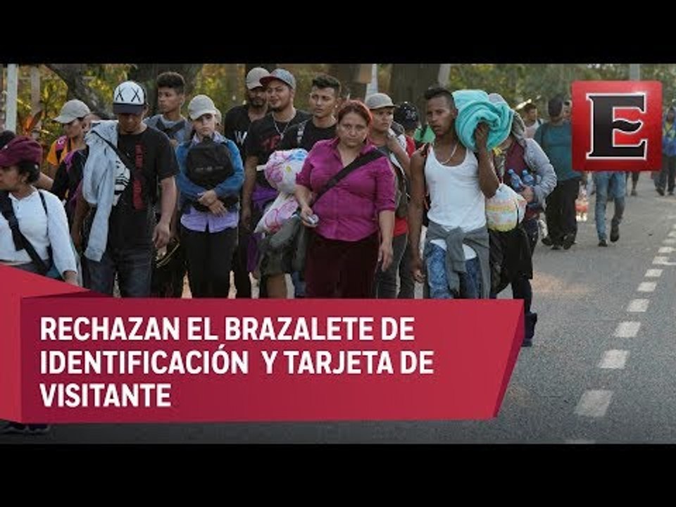Migrantes centroamericanos irrumpen en la frontera México-Guatemala