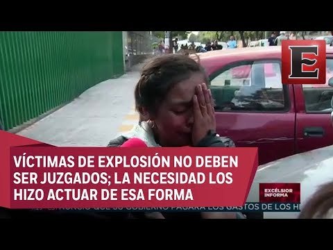 Familiares de víctimas de explosión buscan desesperados en diferentes hospitales