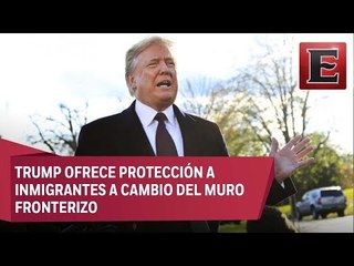 Trump ofrece ayuda humanitaria a inmigrantes a cambio del muro