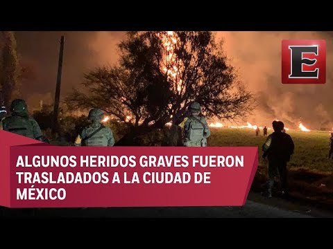 Explota toma clandestina en ducto de Pemex en Hidalgo y hay 66 muertos