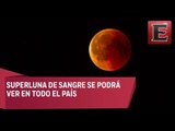 Eclipse lunar podrá verse en todo el país