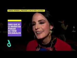 Ximena Herrera jamás presionó a su ex para llegar al altar | De Primera Mano