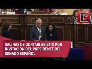 Salinas de Gortari asiste a conmemoración de Holocausto