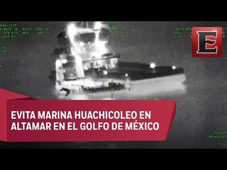 Liberan a cuatro personas de buques incautados en Tabasco