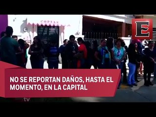 Скачать видео: Activan protocolos de seguridad en Oaxaca por temblor de magnitud 6.5