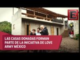 Miguel Bosé y Juanpa Zurita entregaron 50 casas en Ocuilán