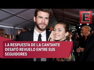 Miley Cyrus revela información íntima de su novio