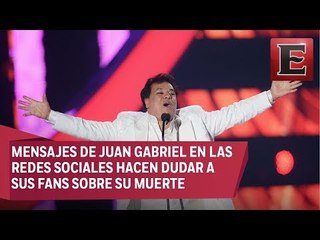 Aparecen extraños mensajes en las redes sociales de Juan Gabriel