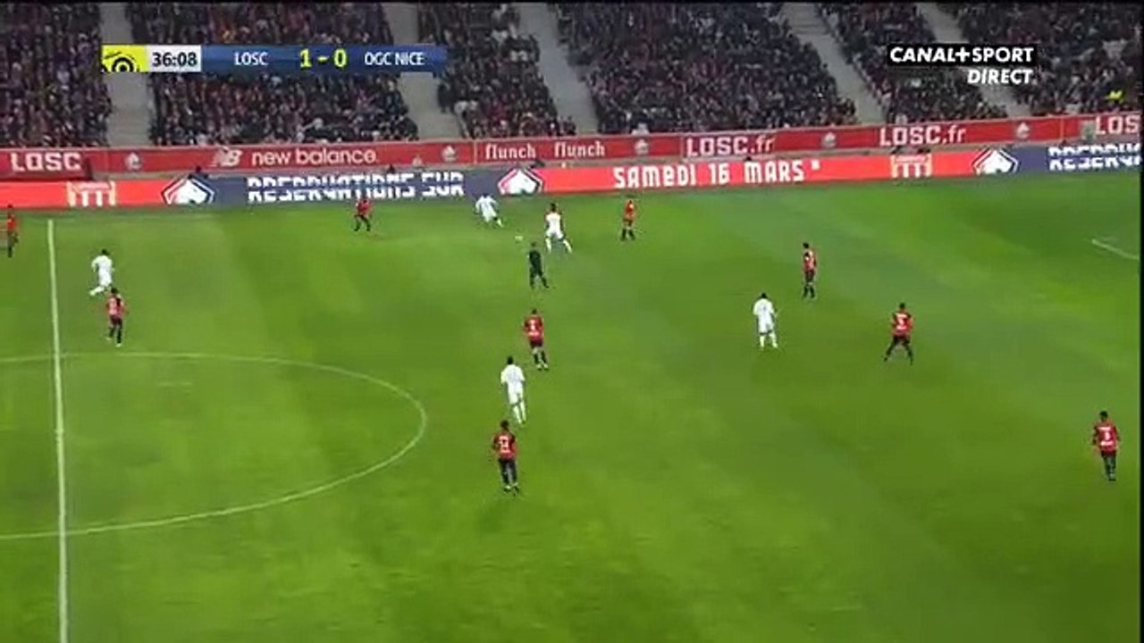 Lille - Nice buts  Nicolas Pépé  (Résumé)