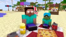 Monster School Kids Mobs: Party Pool Swimming! - Minecraft Animation