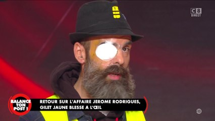 Jérôme Rodrigues, gilet jaune blessé à l'œil donne des nouvelles de son état de santé